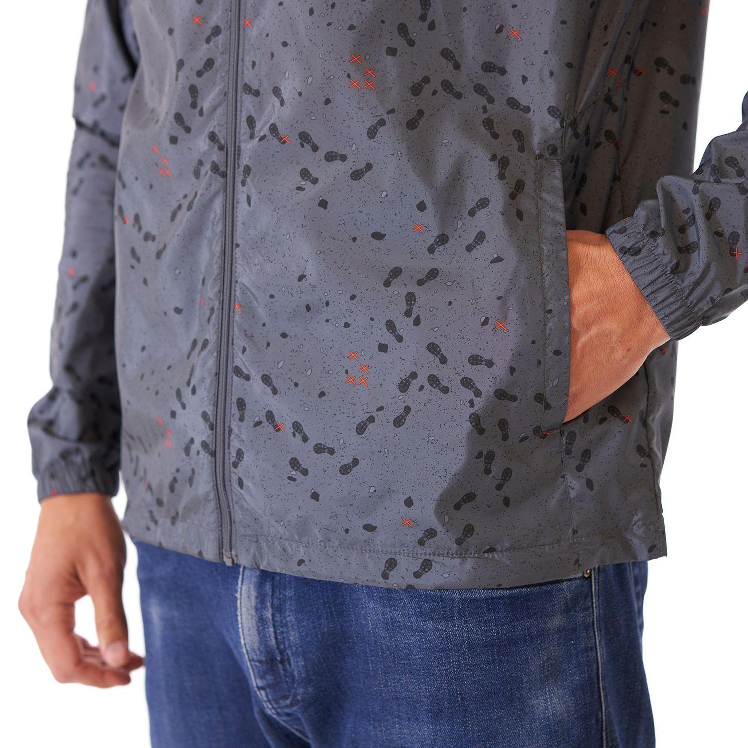 Chaqueta Hombre Nightfall Wind-Breaker Hoody Jacket Print Gris Oscuro Lippi-4