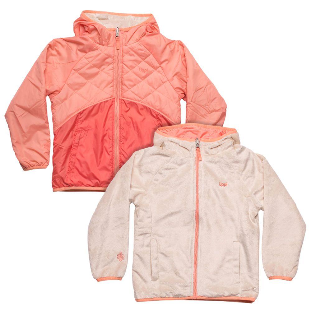 Chaqueta Niña Two Sides Steam-Pro Hoody Jacket Salmon / Salmon Oscuro Lippi-1