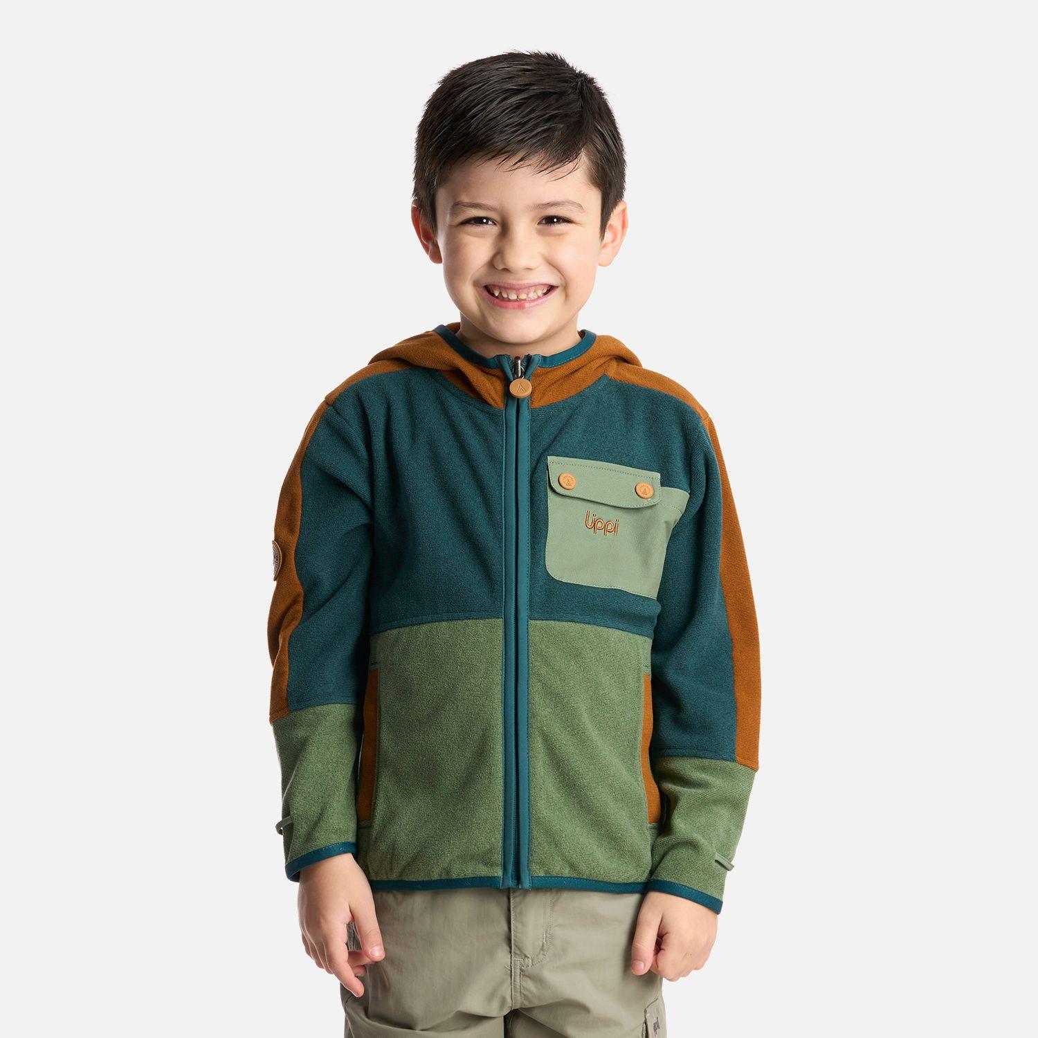 Polerón Niño FirePlace Hoody Sweatshirt Petroleo Lippi-0