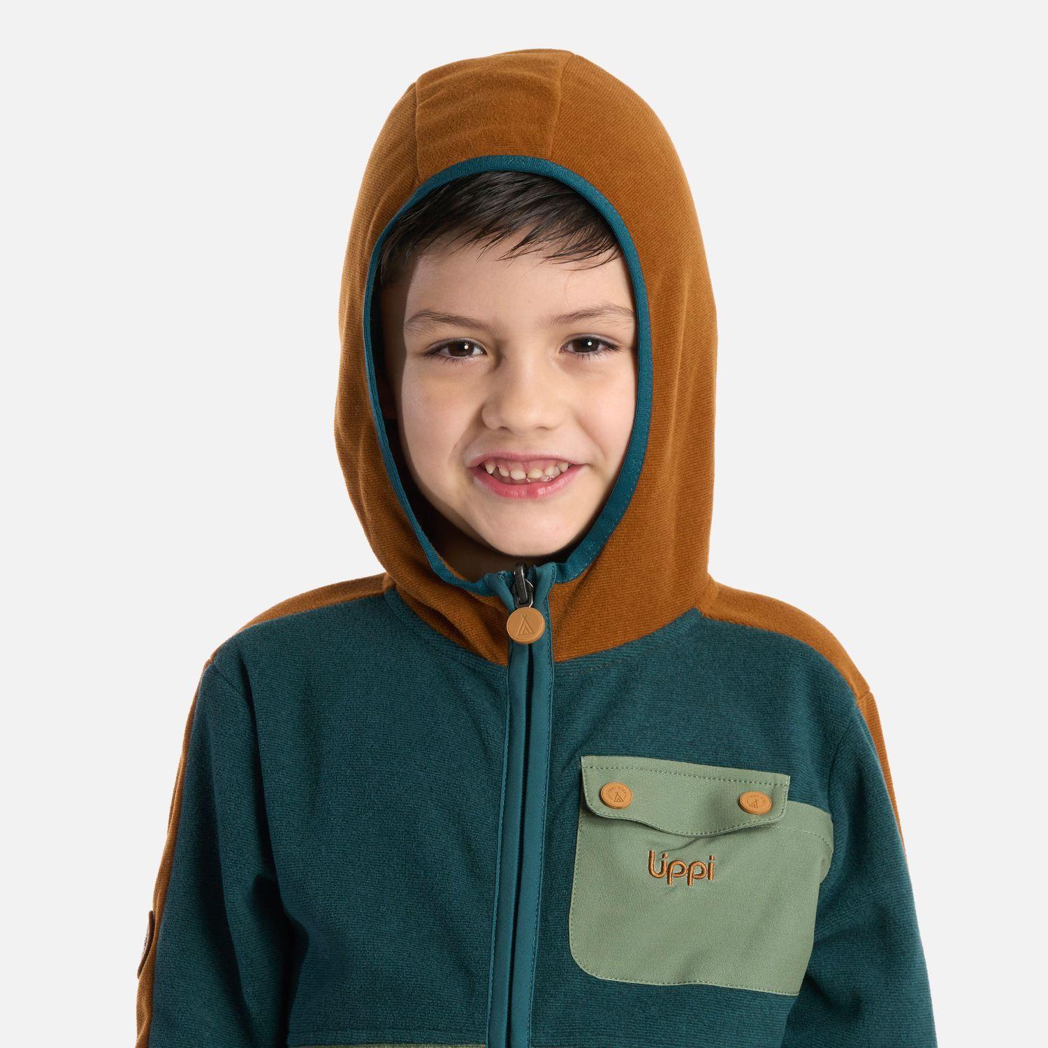 Polerón Niño FirePlace Hoody Sweatshirt Petroleo Lippi-3