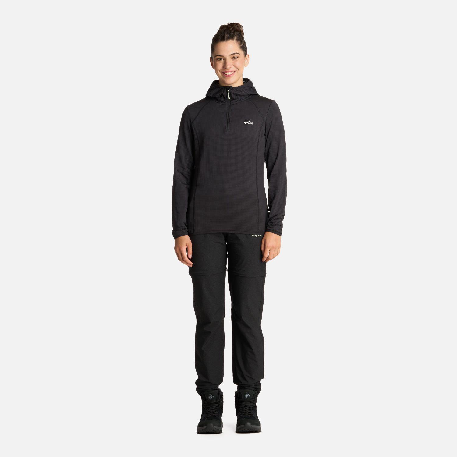 Polerón Mujer Taina Nui Negro Haka Honu I25-5