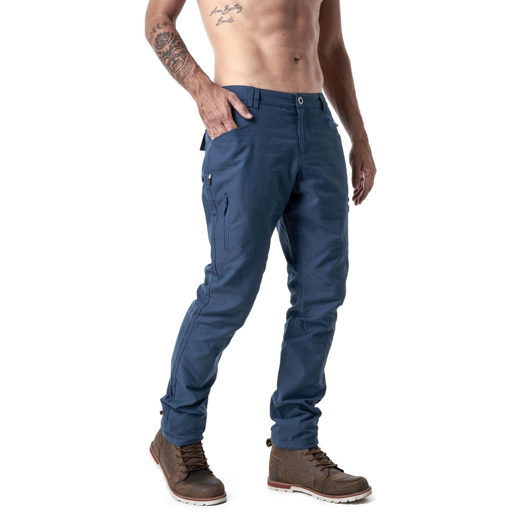 Pantalon Hombre Comoando Azul Haka Honu-0