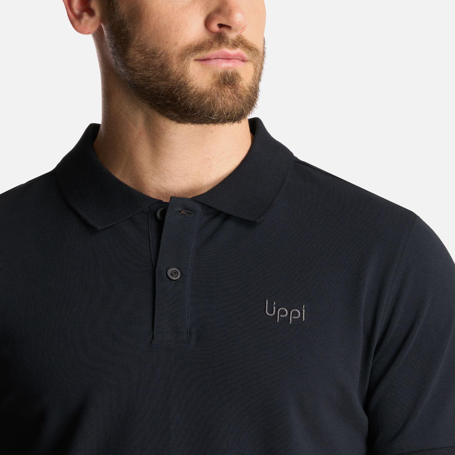 Polera Hombre First Class Elastic Polo Negro Lippi I24-4