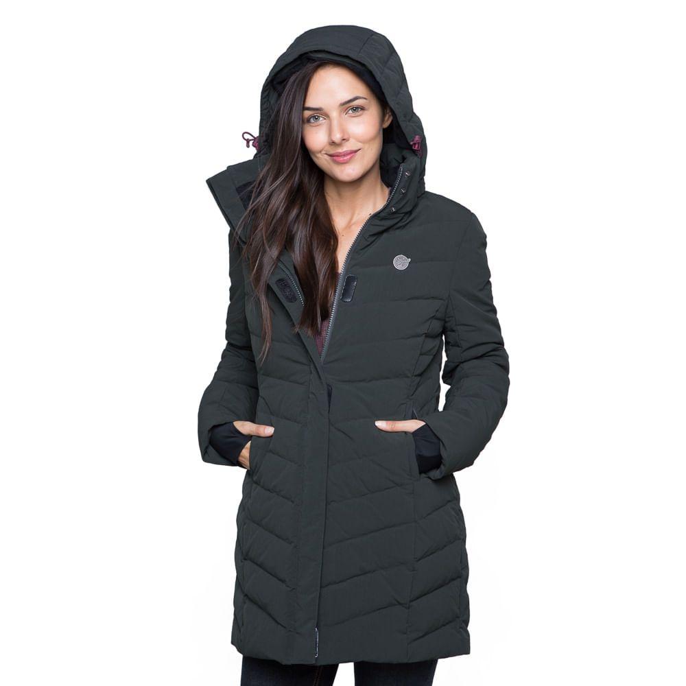 Chaqueta Mujer La Puntilla Negro Haka Honu I18-0