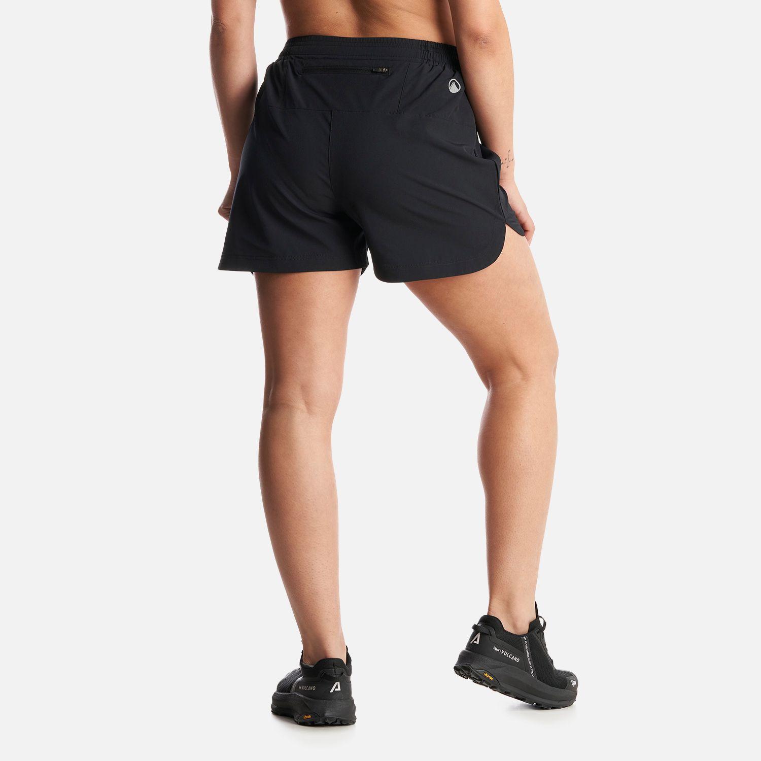 Short Mujer  Trail Q-Dry Shorts Negro Lippi-3