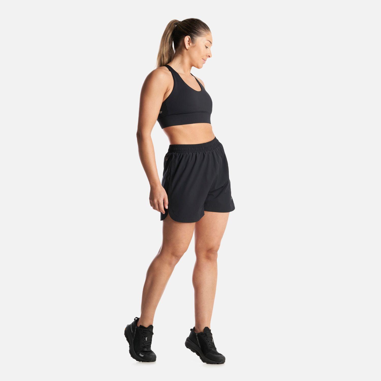 Short Mujer  Trail Q-Dry Shorts Negro Lippi-5