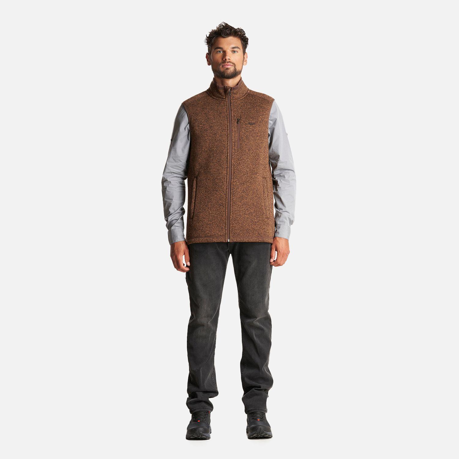Chaqueta Hombre Coronado Therm-Pro Vest Melange Café Lippi-4