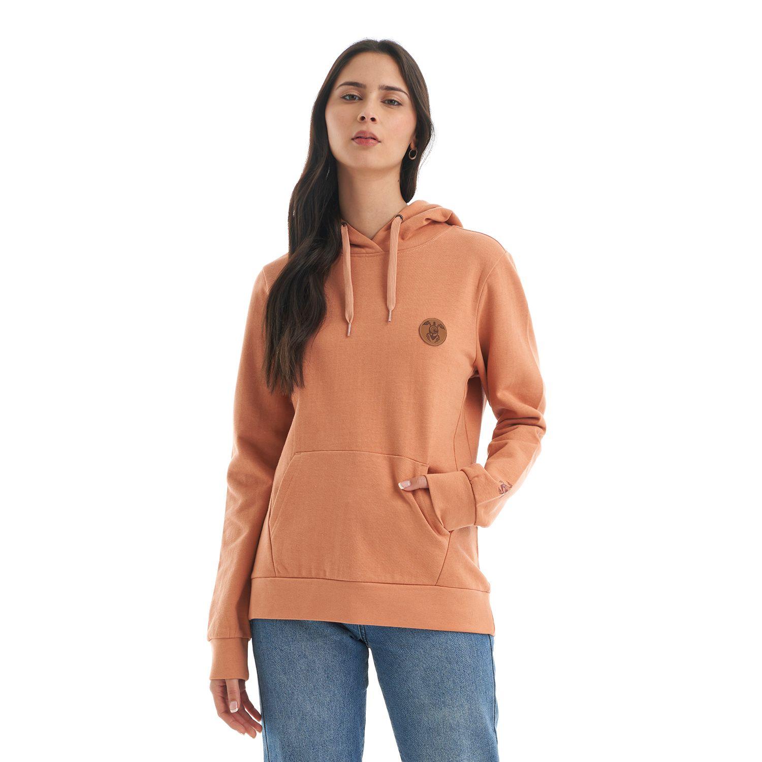 Poleron Mujer Canguro Damasco Haka Honu V22-1