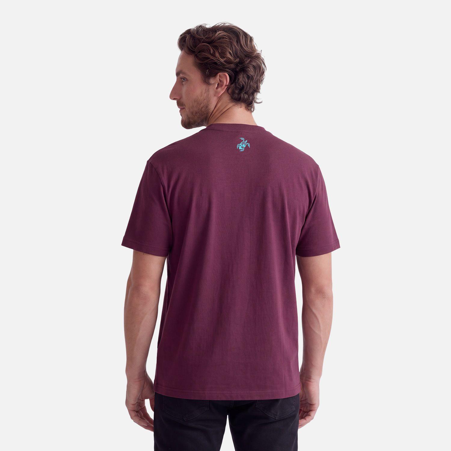 Polera Hombre Logo Morado Oscuro Haka Honu V27-2
