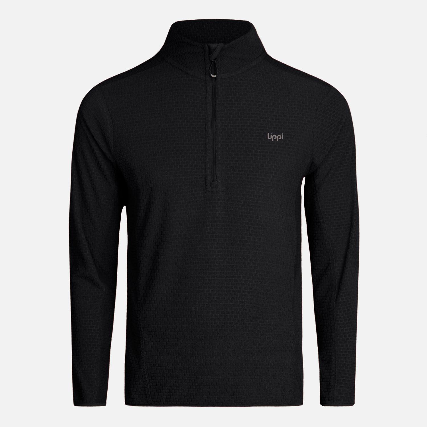 Poleron Teen Boy Mild Nano-F 14 Zip Negro Lippi I23-0