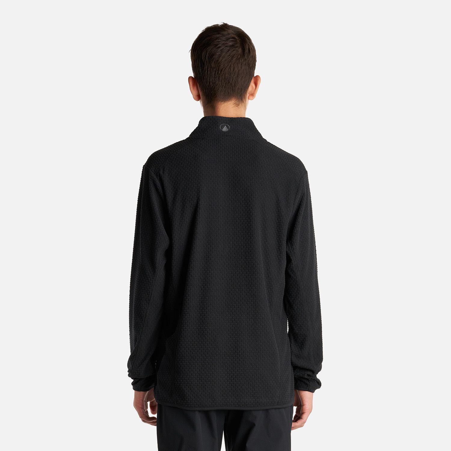 Poleron Teen Boy Mild Nano-F 14 Zip Negro Lippi I23-3