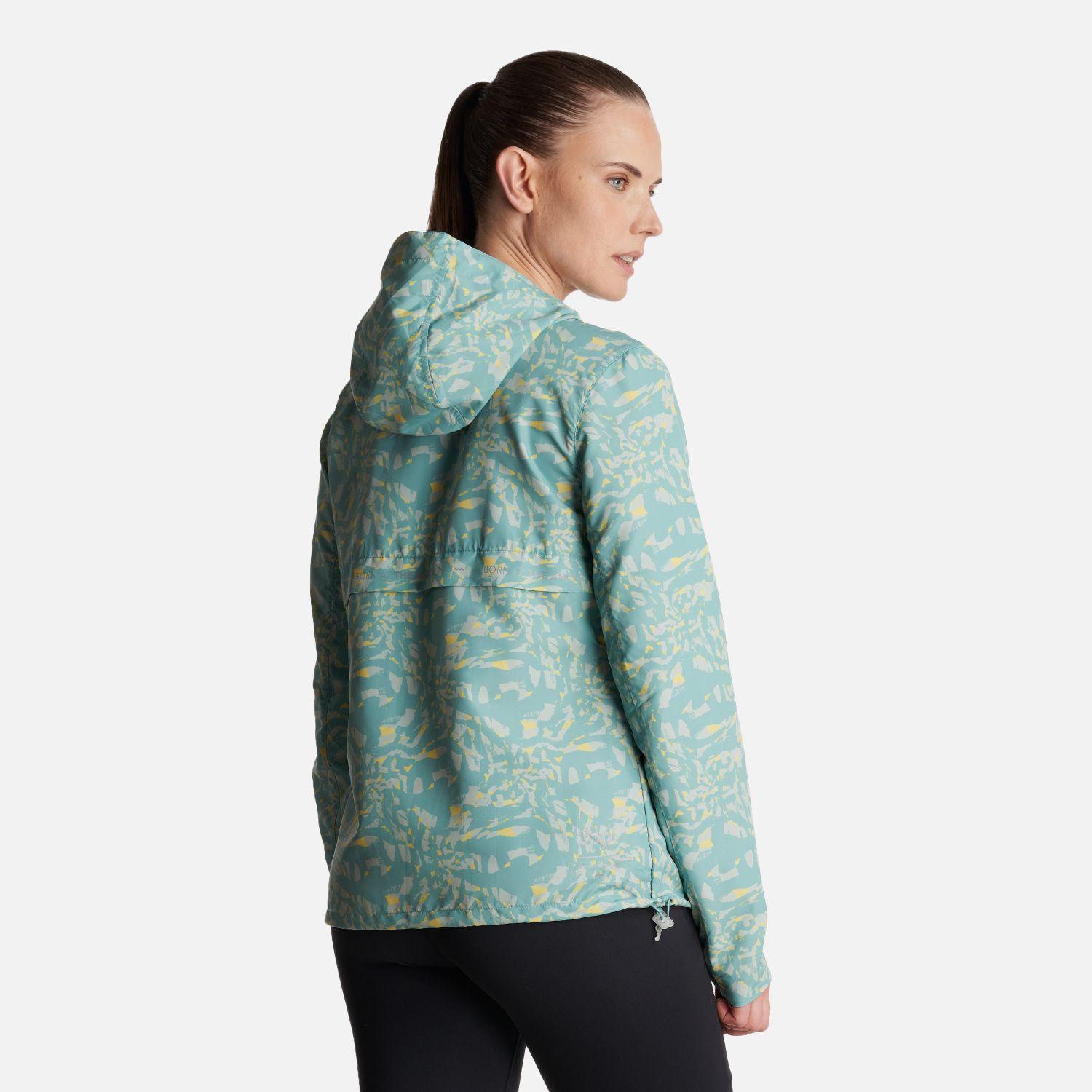 Chaqueta Mujer  Nightfall WindBreaker Hoody Jacket Print Turquesa Lippi-3