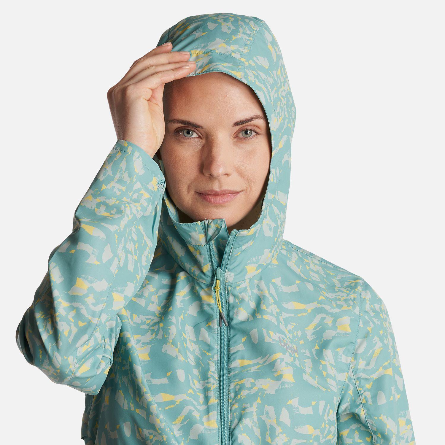Chaqueta Mujer  Nightfall WindBreaker Hoody Jacket Print Turquesa Lippi-4