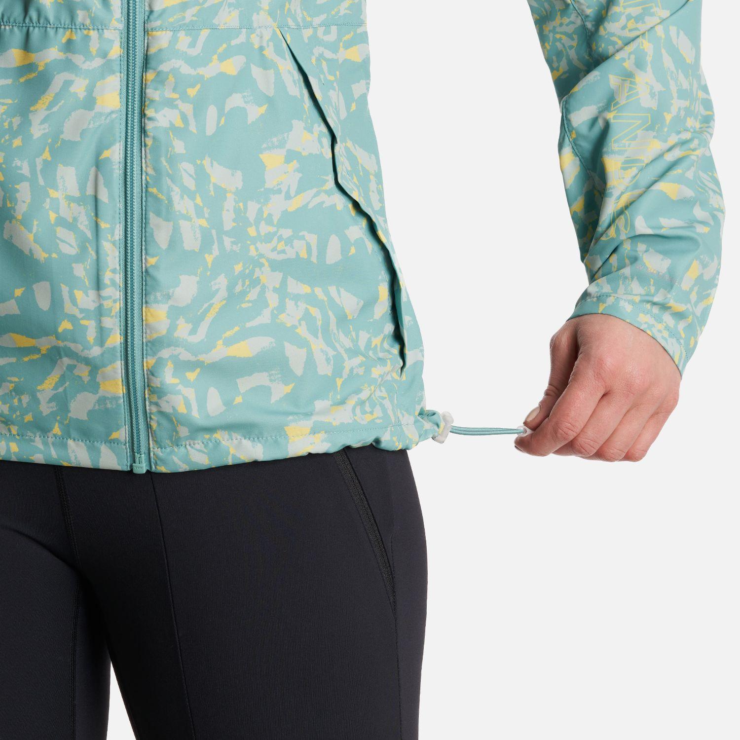 Chaqueta Mujer  Nightfall WindBreaker Hoody Jacket Print Turquesa Lippi-6