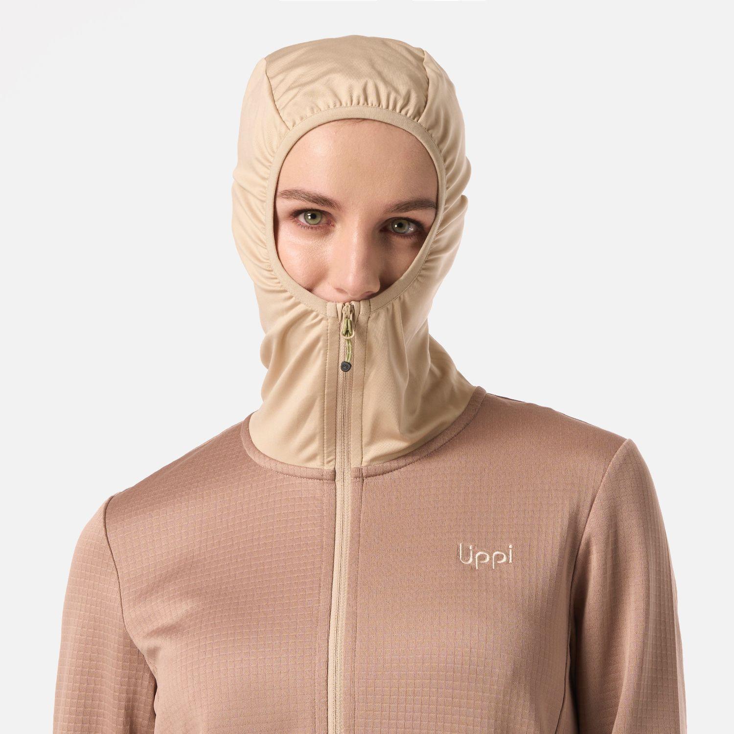 Polerón Mujer Maestri Nano-F 1/4 Zip Hoody Canela Lippi V26-3