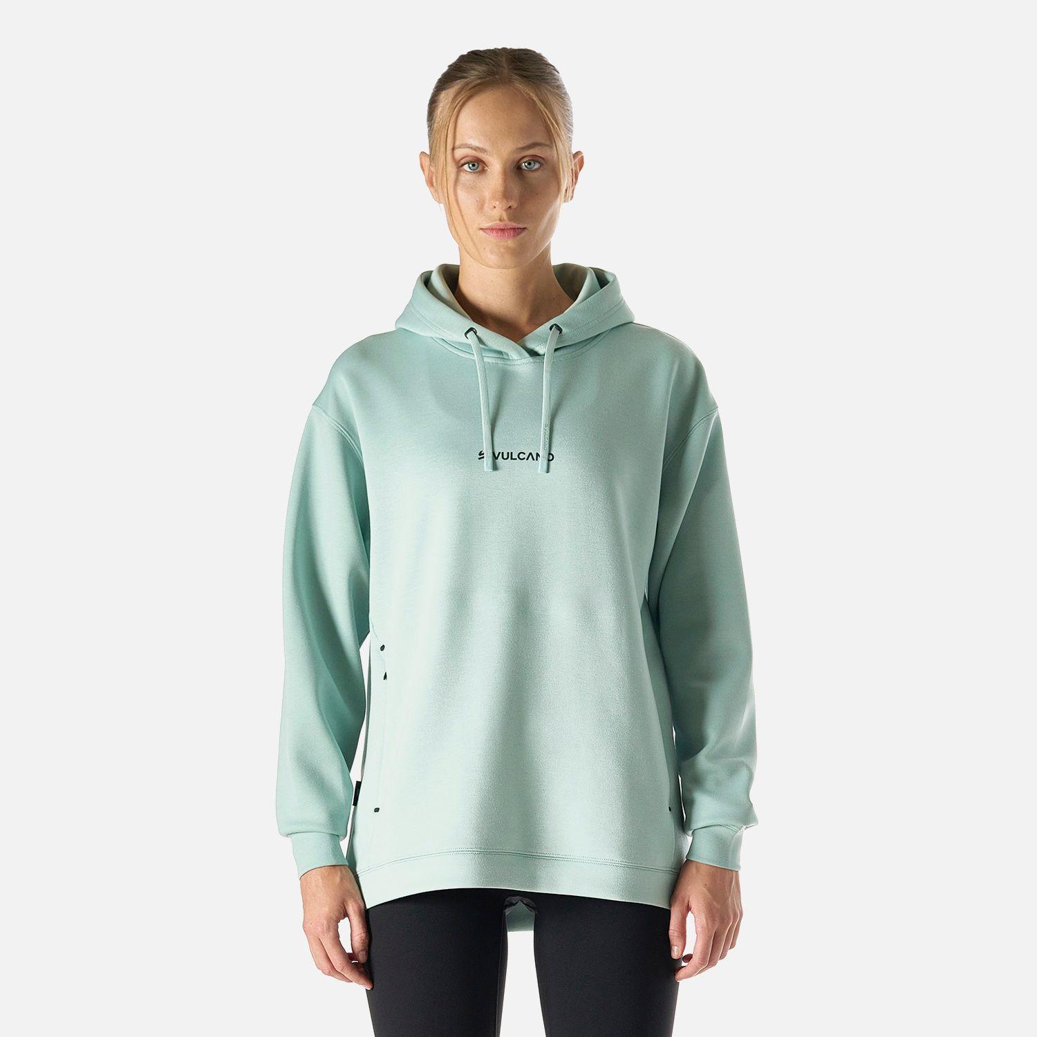 Polerón Mujer Tempo Active Sweatshirt Hoody Jade Vulcano-0
