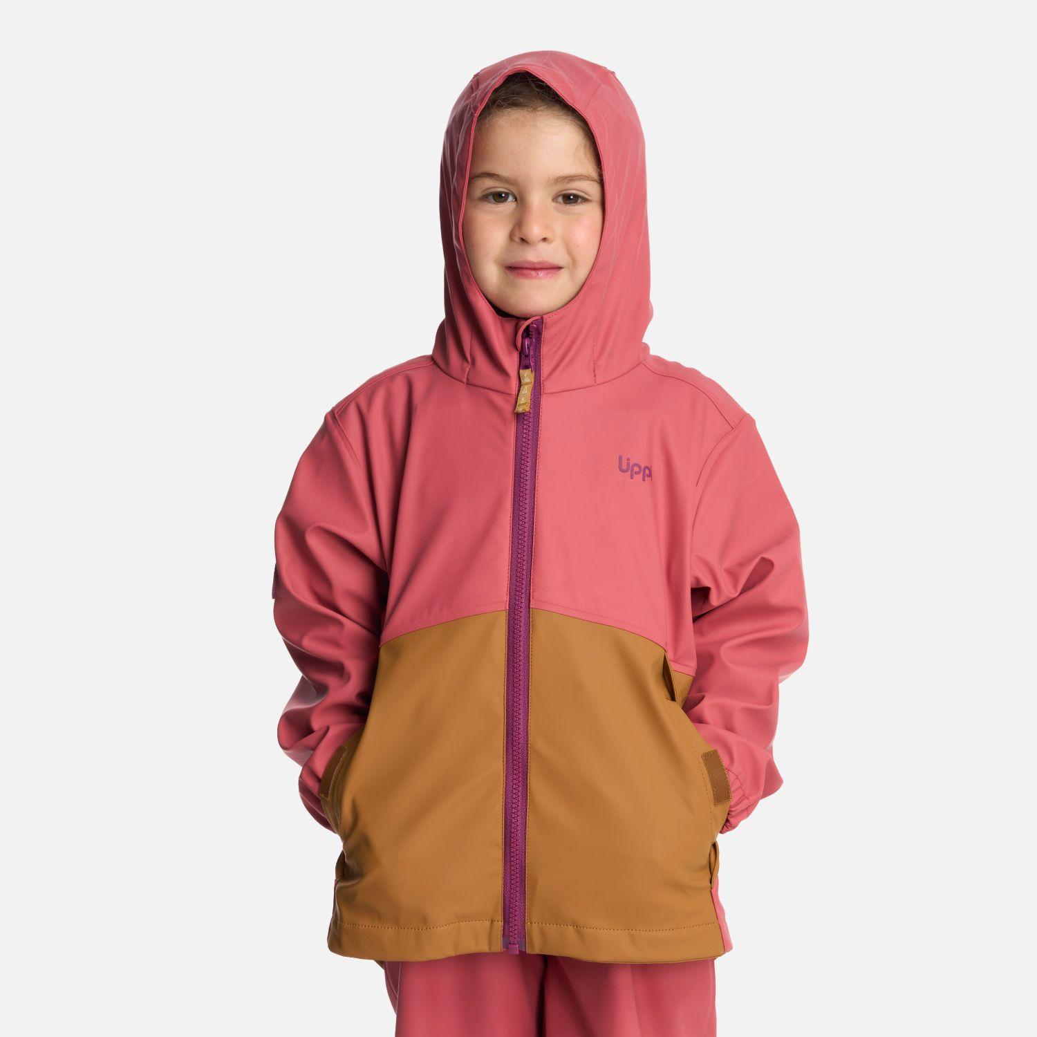 Chaqueta Niña Muddy B-Dry Hoody Jacket Rosa Oscuro Lippi-1