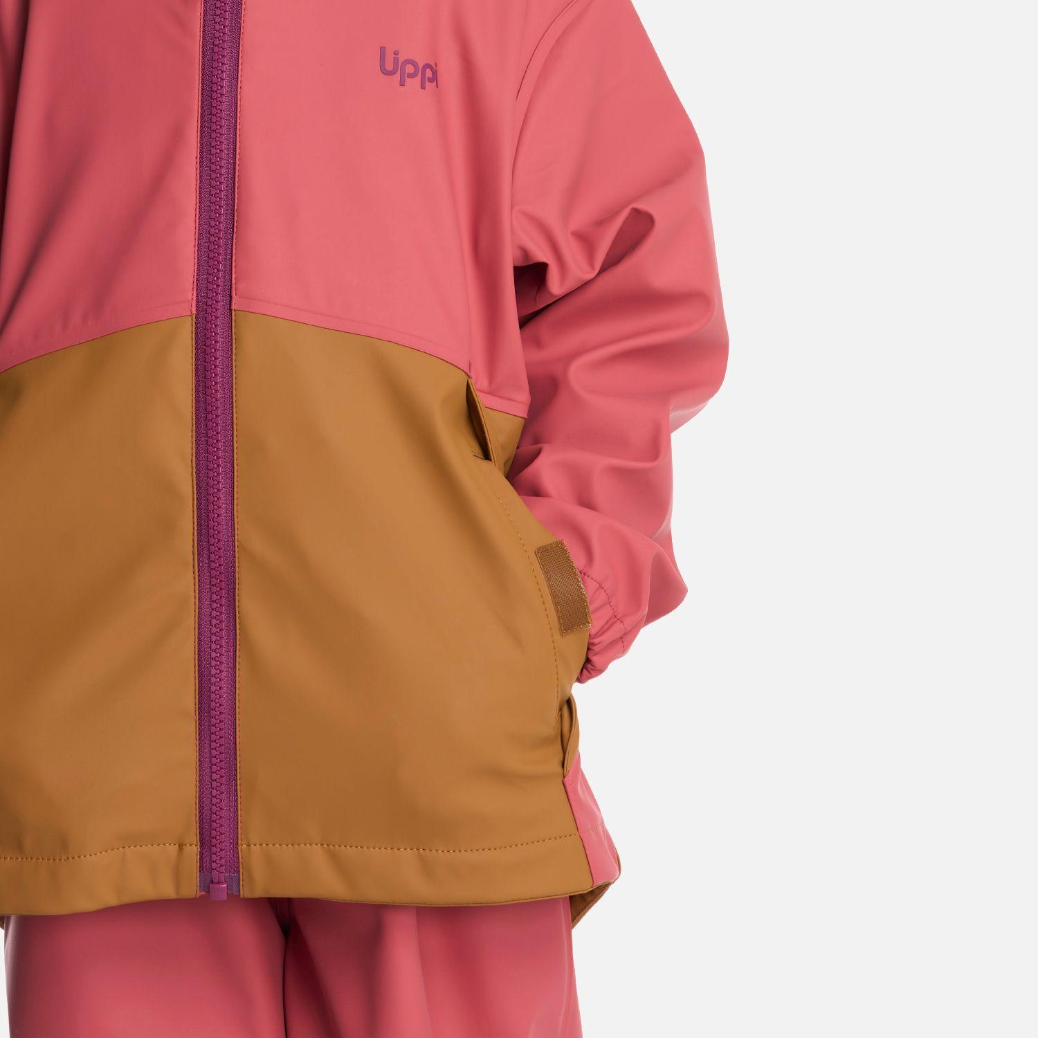Chaqueta Niña Muddy B-Dry Hoody Jacket Rosa Oscuro Lippi-4