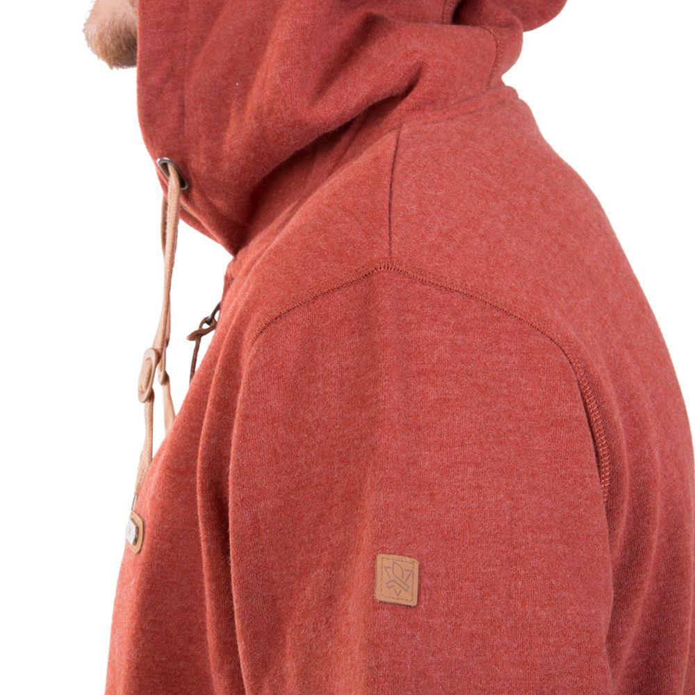 Poleron Hombre Fissure Pullover Full Zip Hoody Melange Terracota / Canela Lippi-3