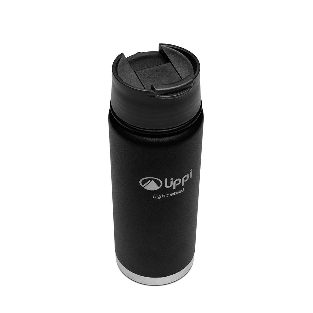 Botella Unisex Light Steel Hot Top Bottle 550 ML Negro Lippi V20-2