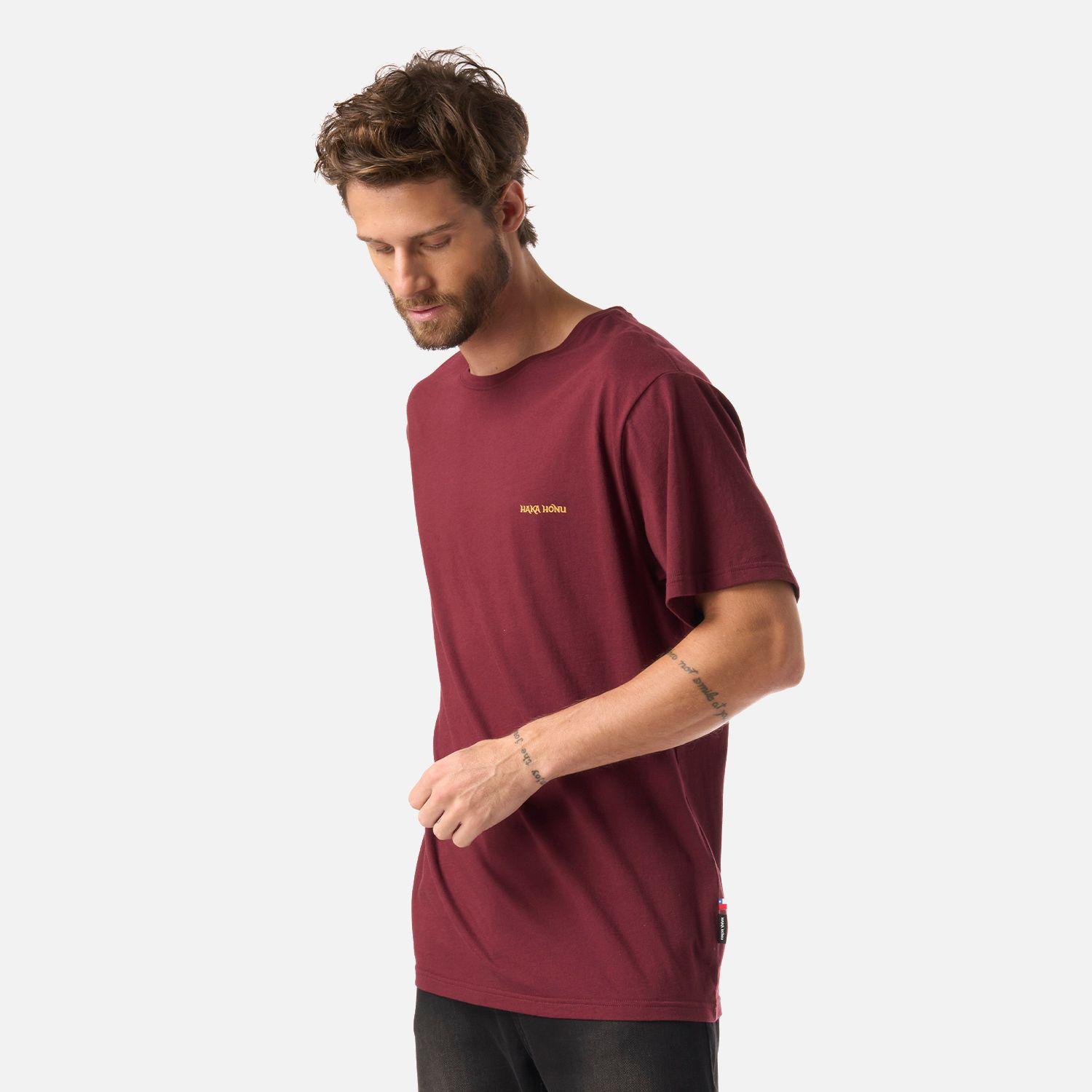 Polera Hombre Polo Burdeo Haka Honu-1