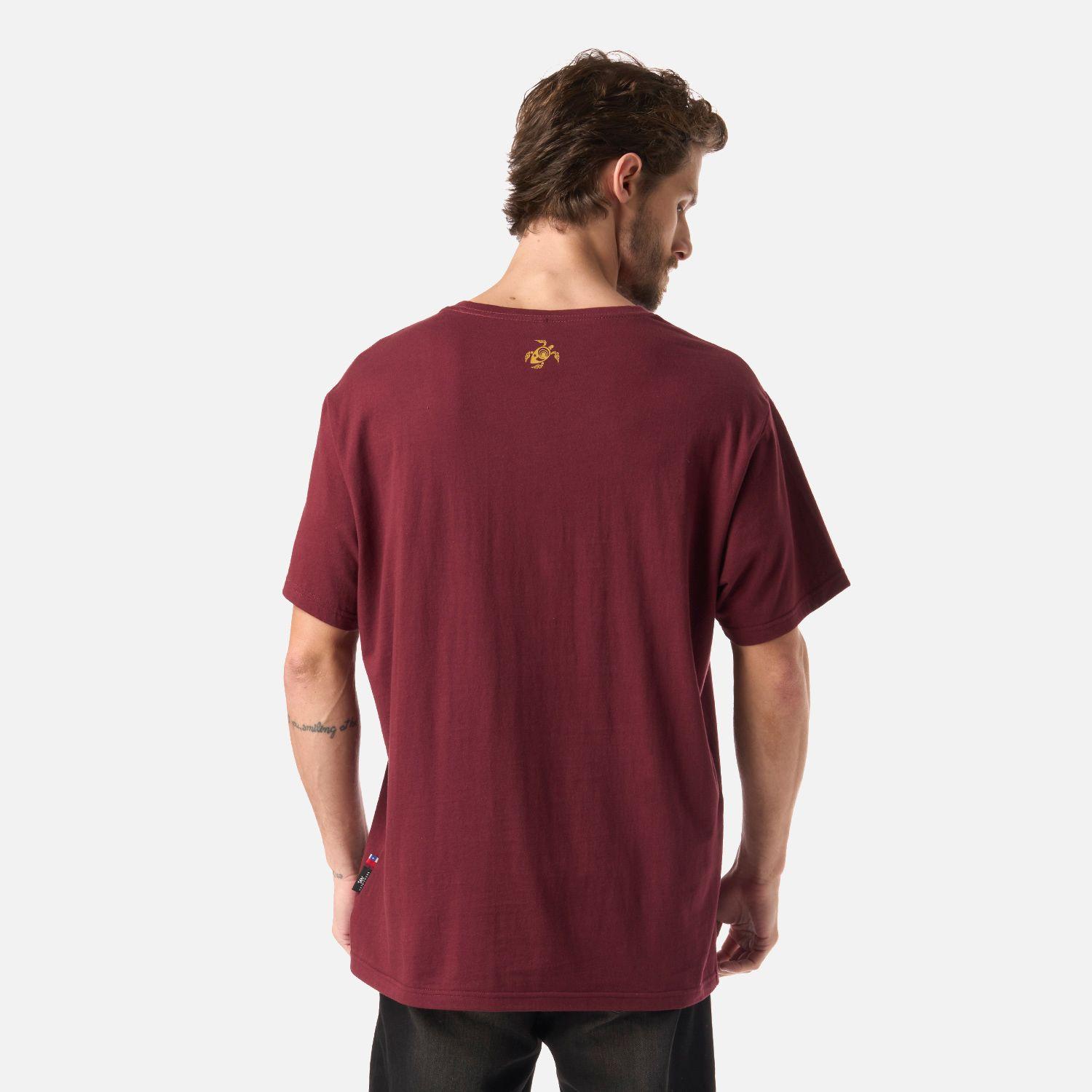 Polera Hombre Polo Burdeo Haka Honu-2