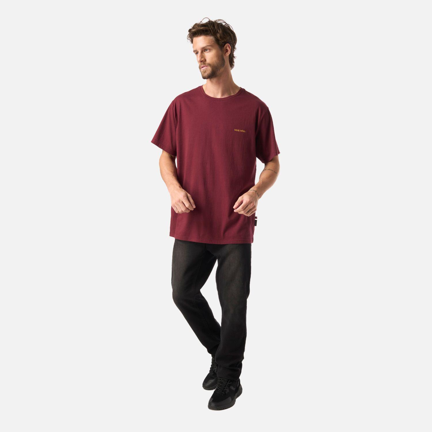 Polera Hombre Polo Burdeo Haka Honu-4