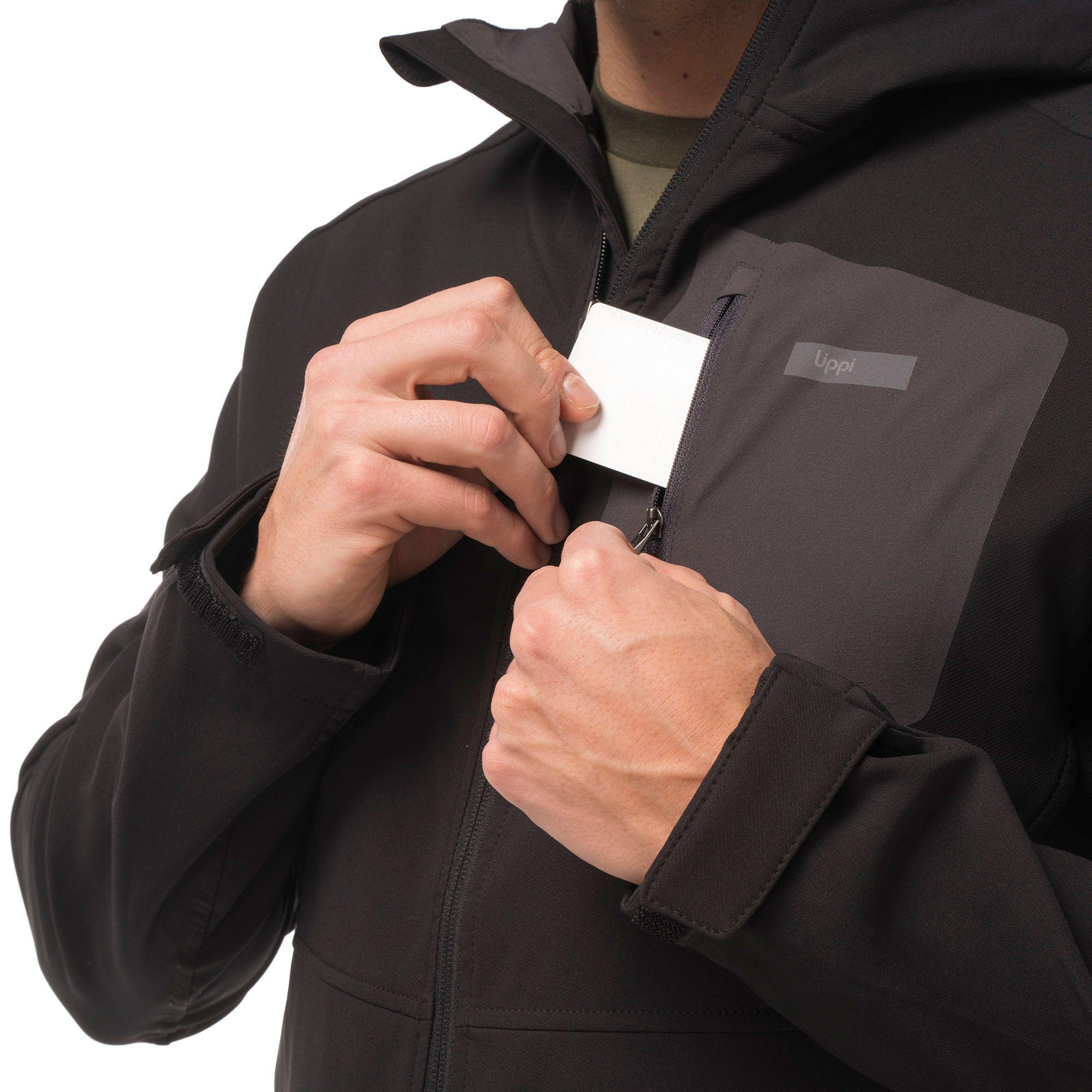 Chaqueta Hombre Seek Softshell Hoody Jacket Azul Marino Lippi V20-5