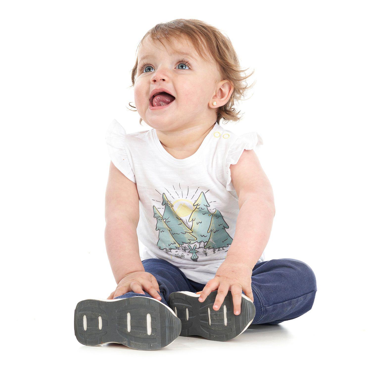 Polera Baby Girl Blossom UV-Stop T-Shirt Blanco Lippi V22-1