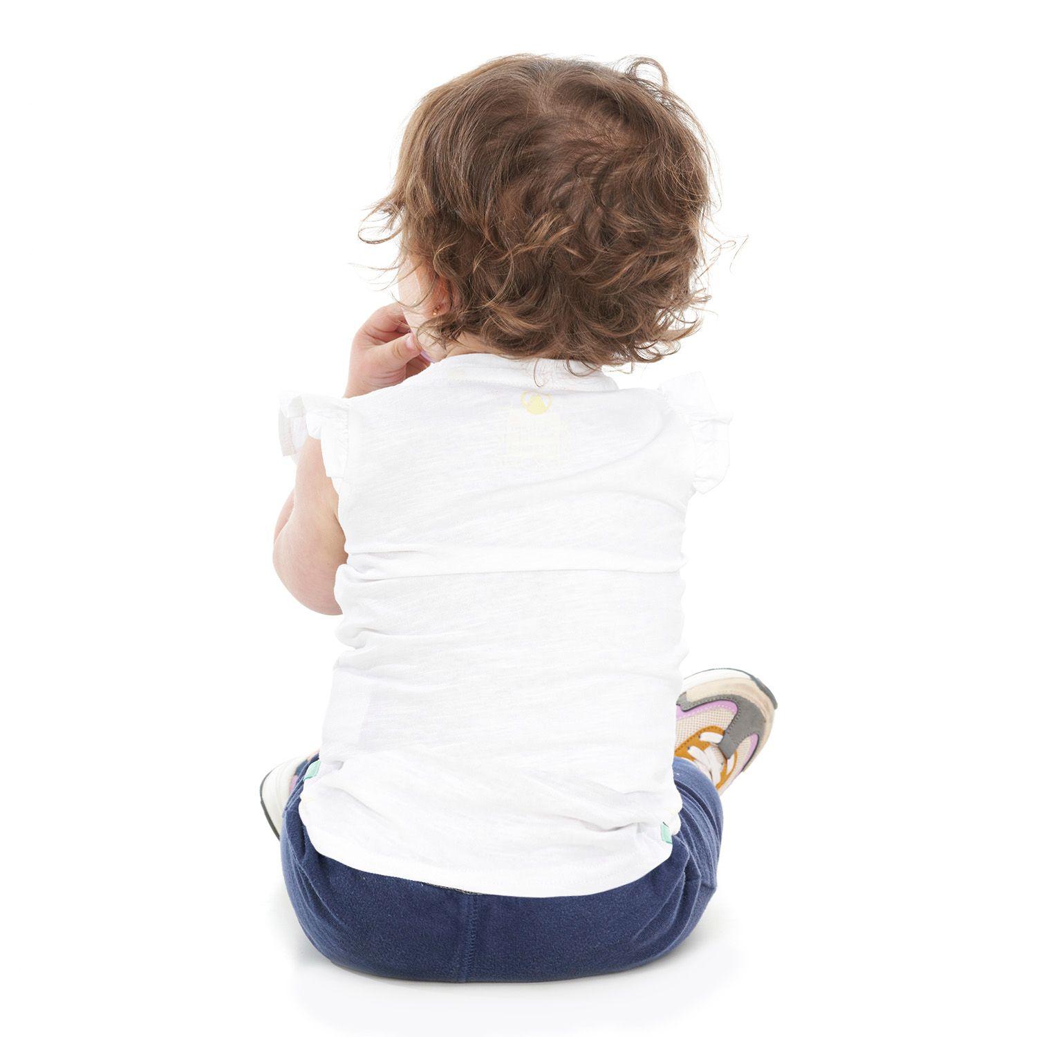 Polera Baby Girl Blossom UV-Stop T-Shirt Blanco Lippi V22-3