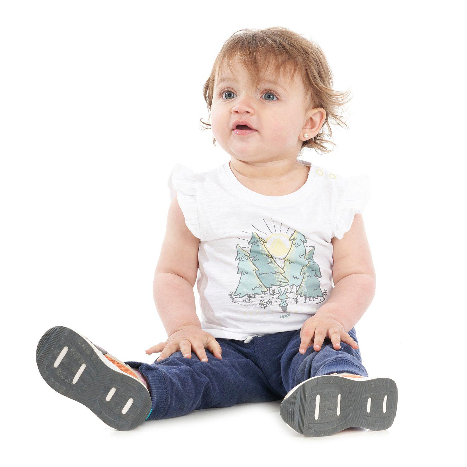 Polera Baby Girl Blossom UV-Stop T-Shirt Blanco Lippi V22-4