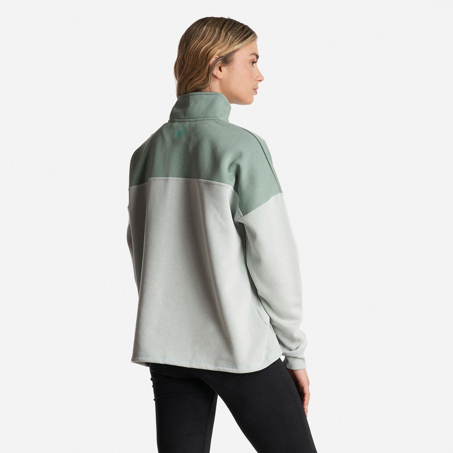 Poleron Mujer Peliculyon Verde Grisaceo Haka Honu-3