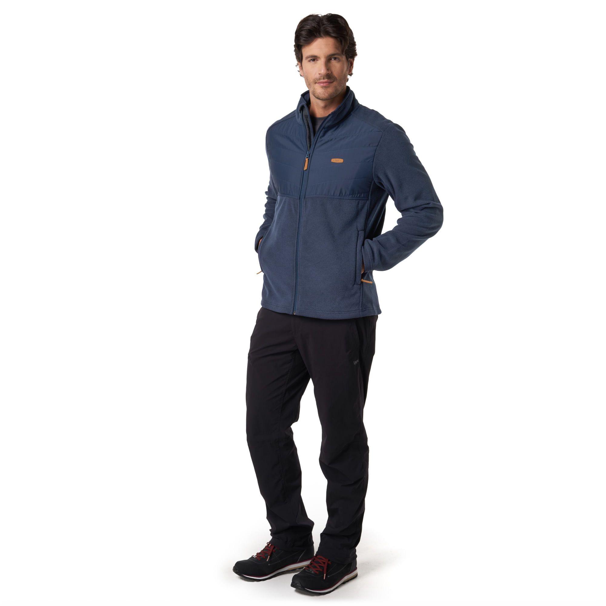 Chaqueta Hombre Route Therm-Pro Full Zip Azul Noche Lippi-1