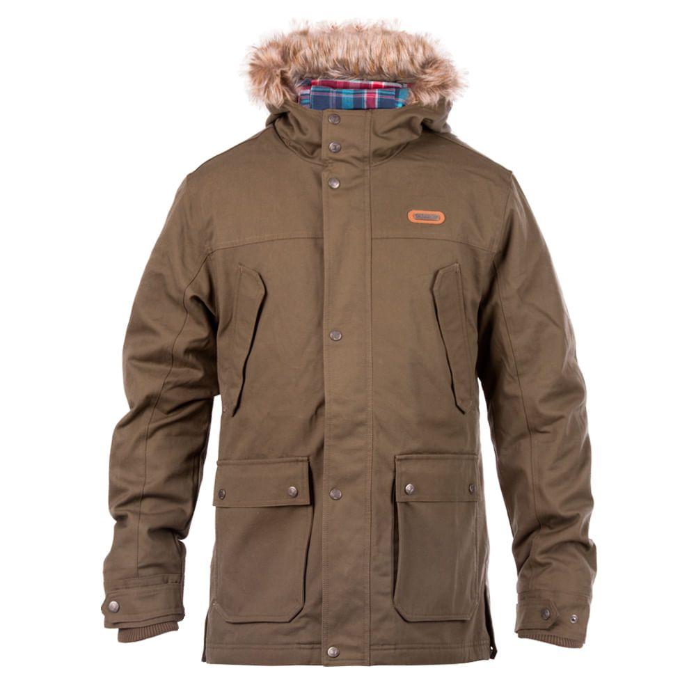 Chaqueta Hombre Peumo Canvas Jacket Verde Militar Lippi-0