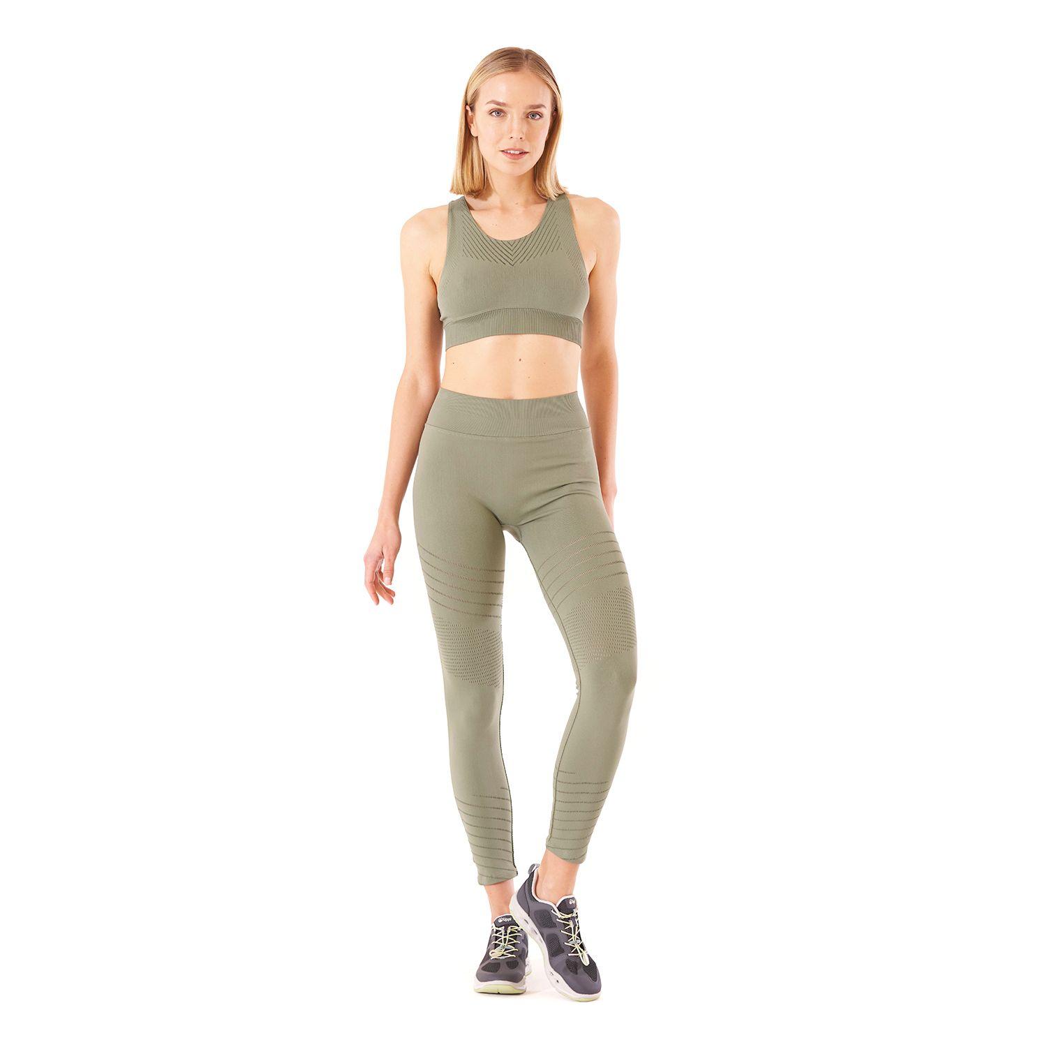 Peto Mujer In-Action Seamless Bra Verde Mate Lippi-7