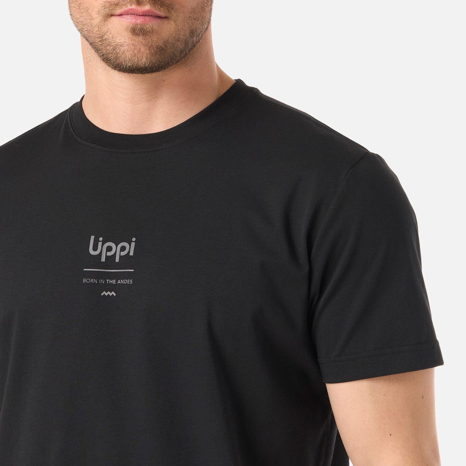 Polera Hombre Ulmo Mid Point Sorona T-Shirt Negro Lippi V26-3