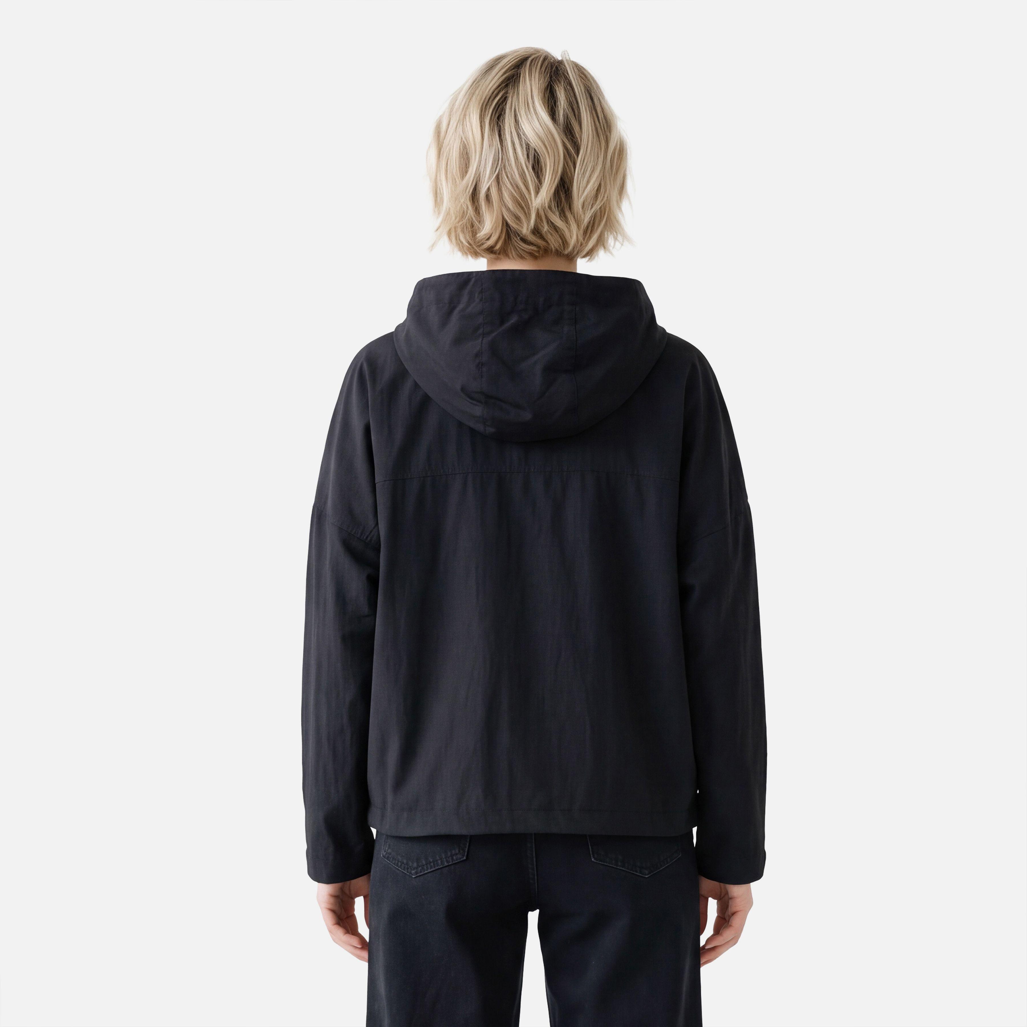 Chaqueta Mujer CityMe WindBreaker Hoody Jacket Negro Lippi V27-1