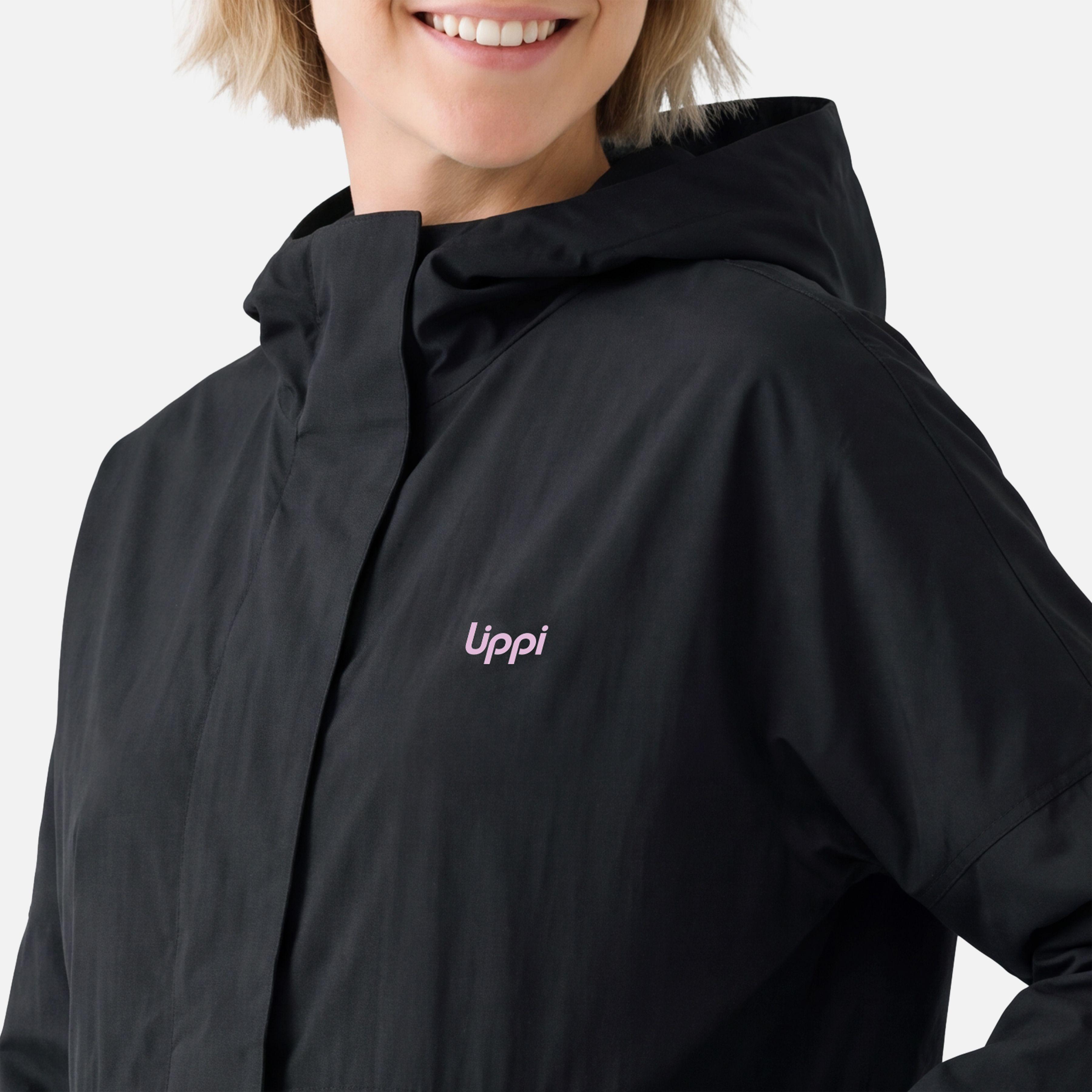 Chaqueta Mujer CityMe WindBreaker Hoody Jacket Negro Lippi V27-2