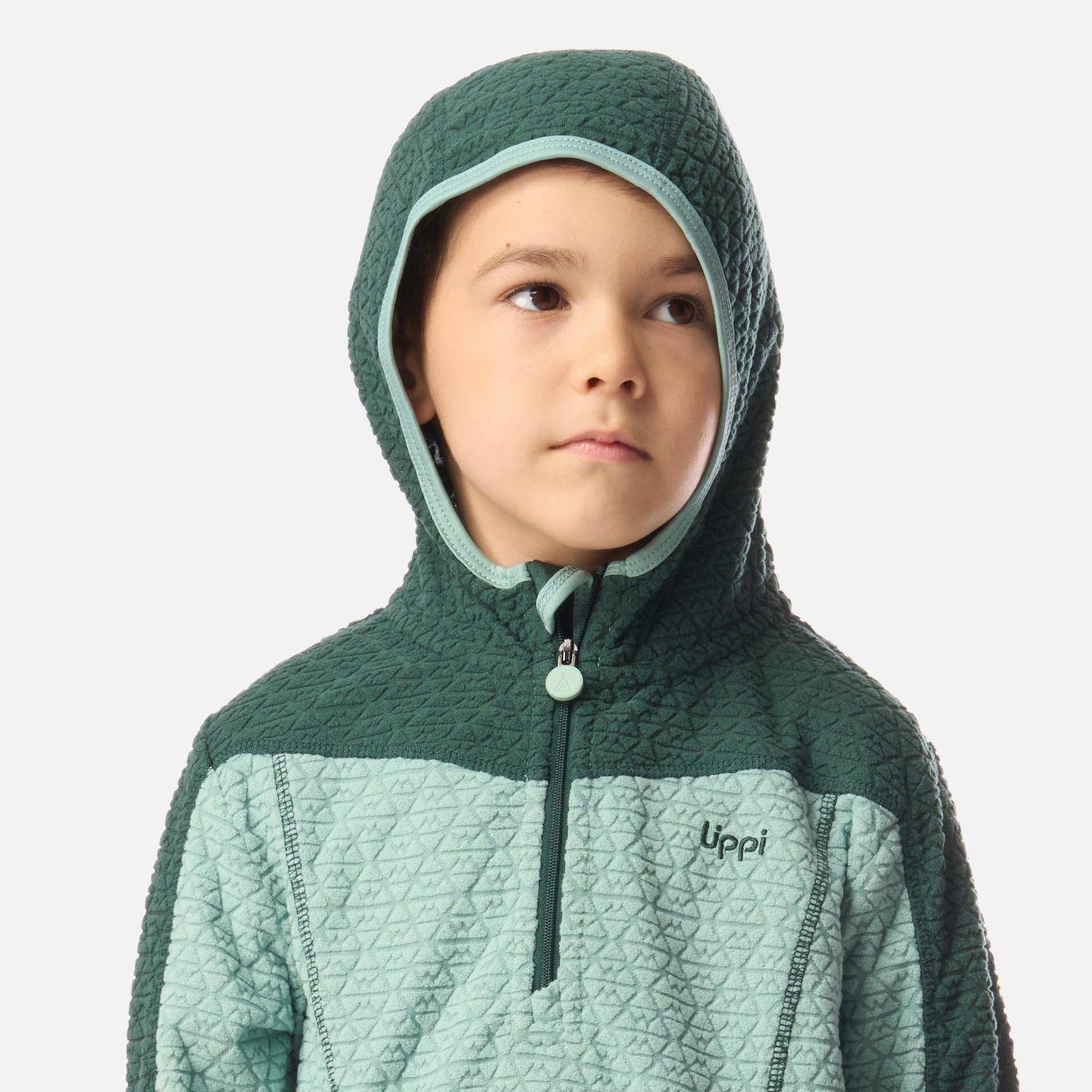 Polerón Niño Saltamontes Nano-F 1/4 Zip Hoody Turquesa Claro Lippi I26-3