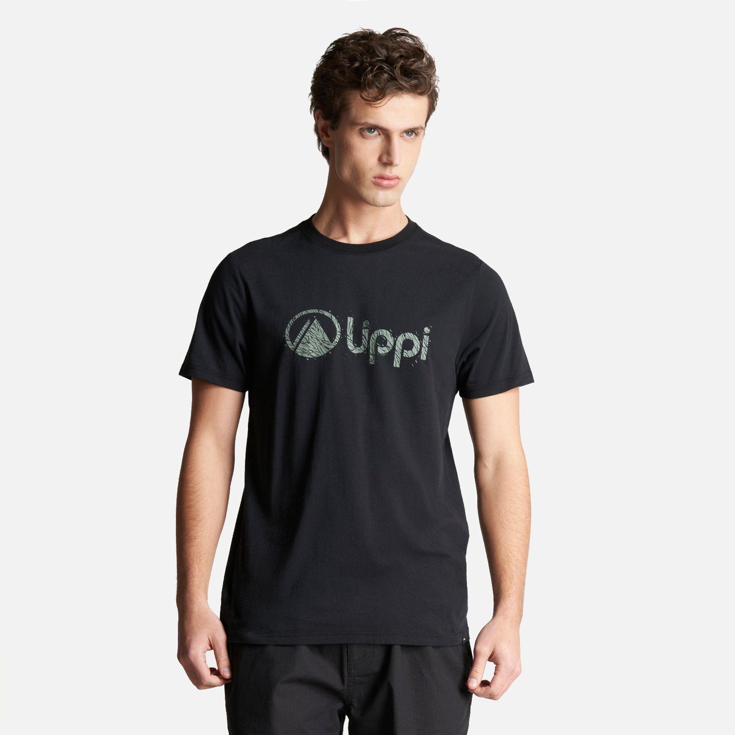 Polera Hombre Logo Lippi UV-Stop T-Shirt Negro Lippi V23-1