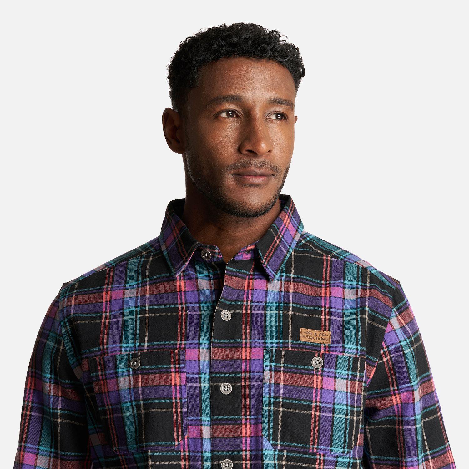Camisa Hombre Hachazo Print Negro Haka Honu-3