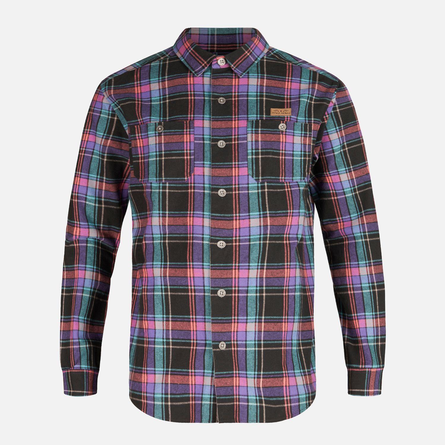 Camisa Hombre Hachazo Print Negro Haka Honu-5