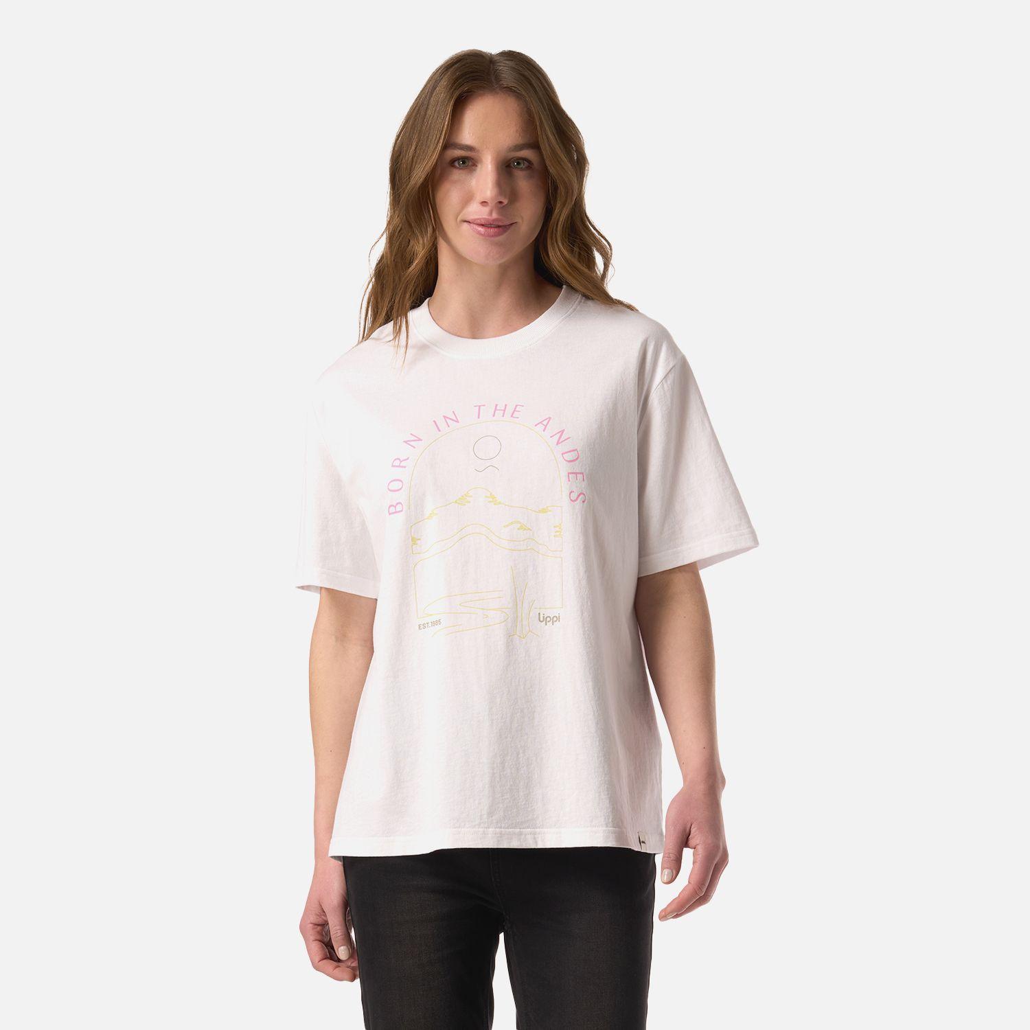 Polera Mujer Logo Lippi T-shirt Blanco Lippi V26-0