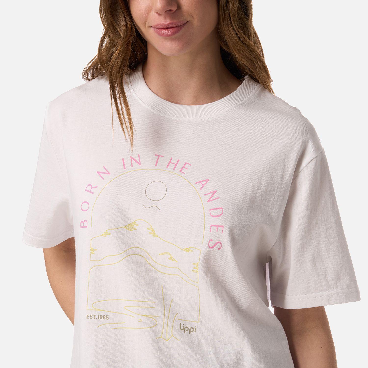 Polera Mujer Logo Lippi T-shirt Blanco Lippi V26-3