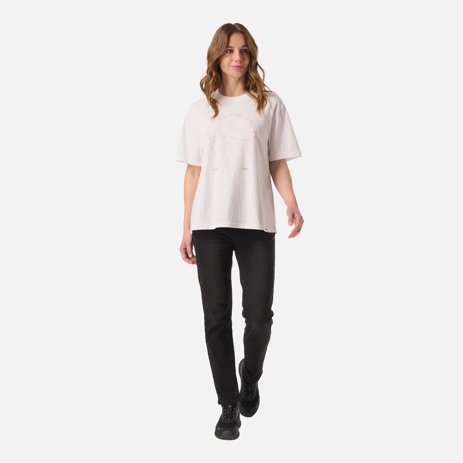 Polera Mujer Logo Lippi T-shirt Blanco Lippi V26-4