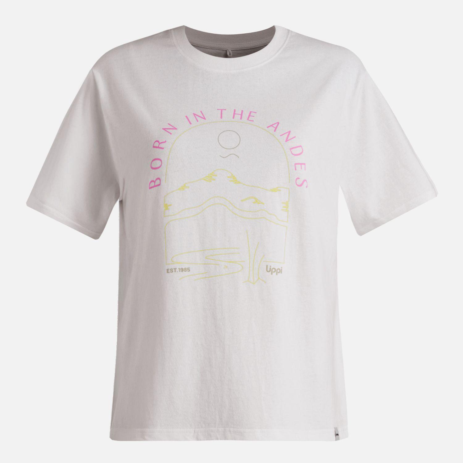 Polera Mujer Logo Lippi T-shirt Blanco Lippi V26-5