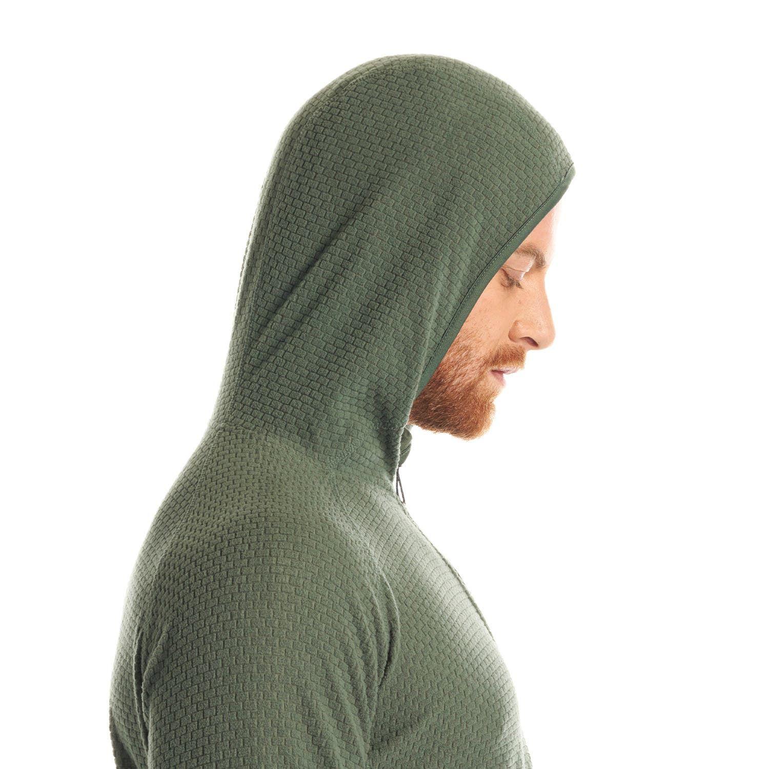 Poleron Hombre Jacaranda Nano-F 14 Zip Hoody Verde Grisaceo Lippi-6