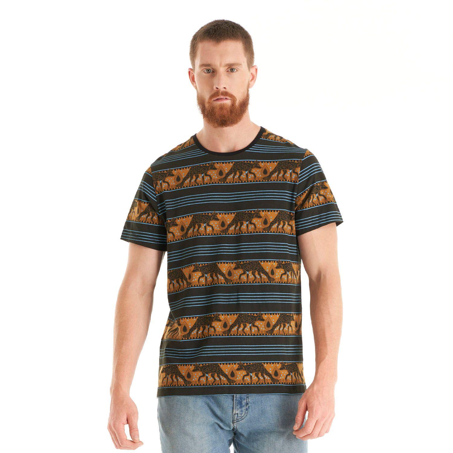 Polera Hombre Cola de Zorro Negro Haka Honu-1