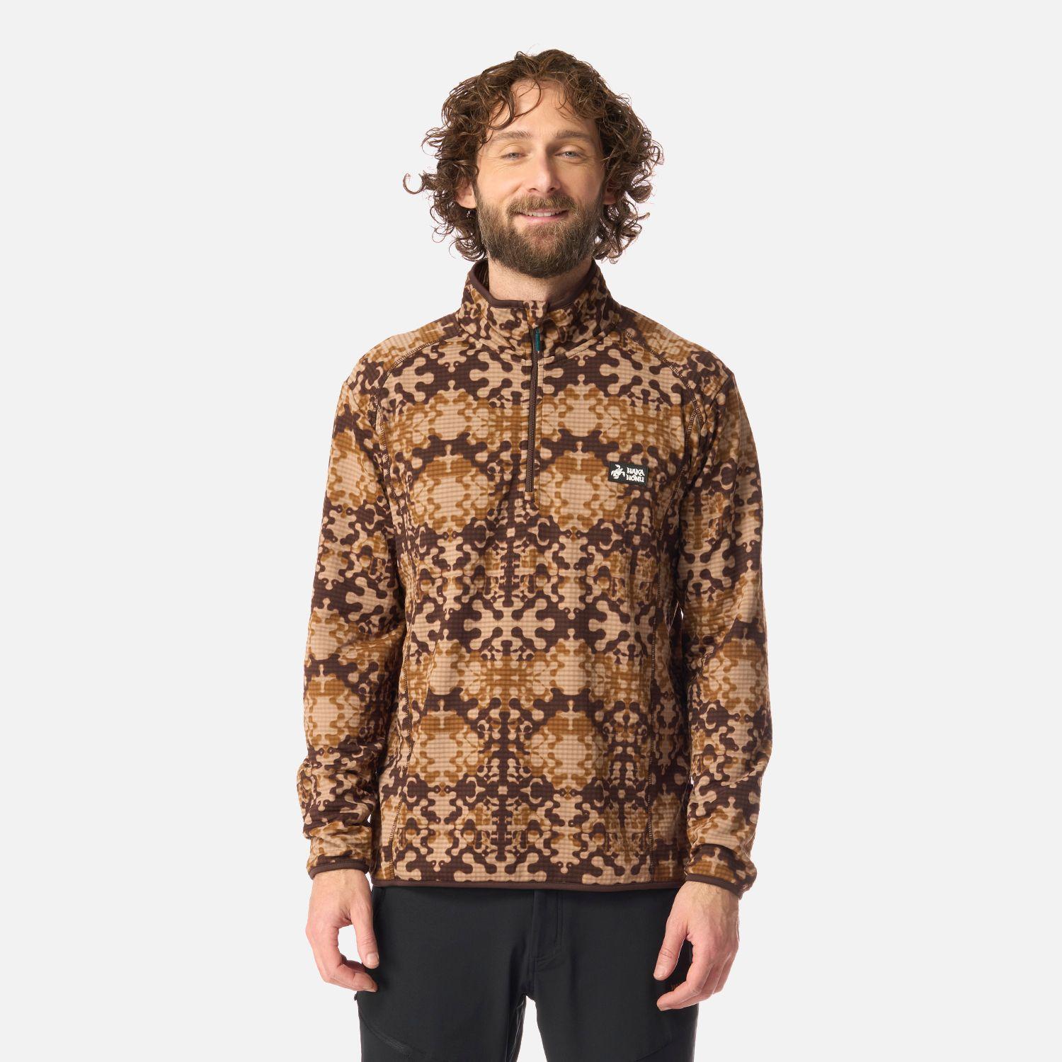 Polerón Hombre Taina Print Café Haka Honu I26-0