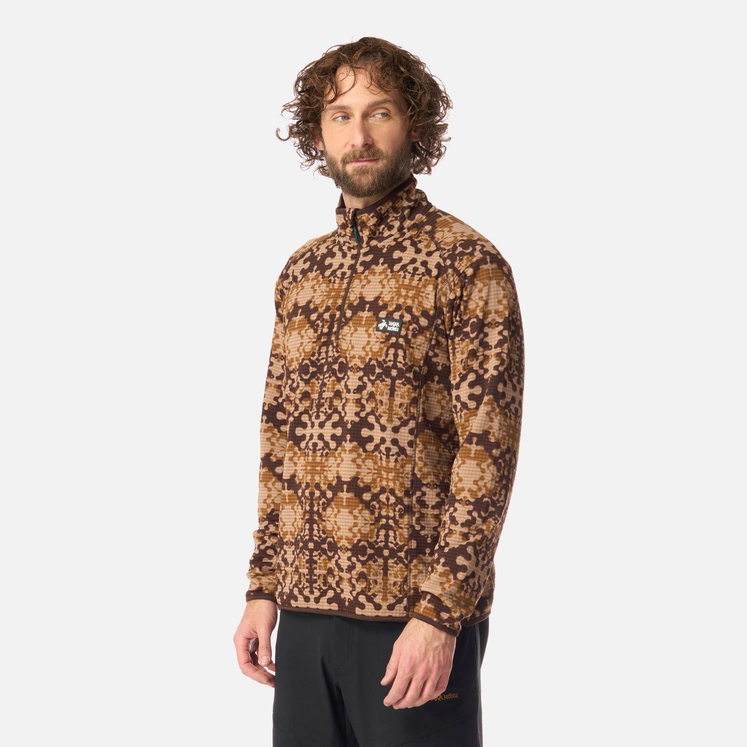 Polerón Hombre Taina Print Café Haka Honu I26-1